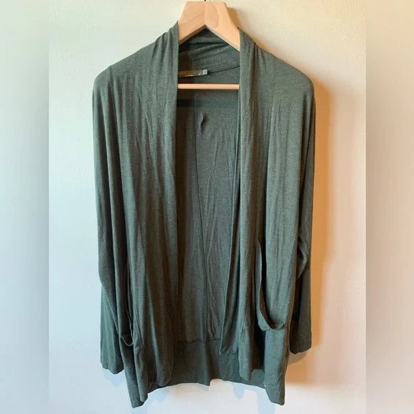 Prana Green Wrap Cardigan - Picture 1 of 4